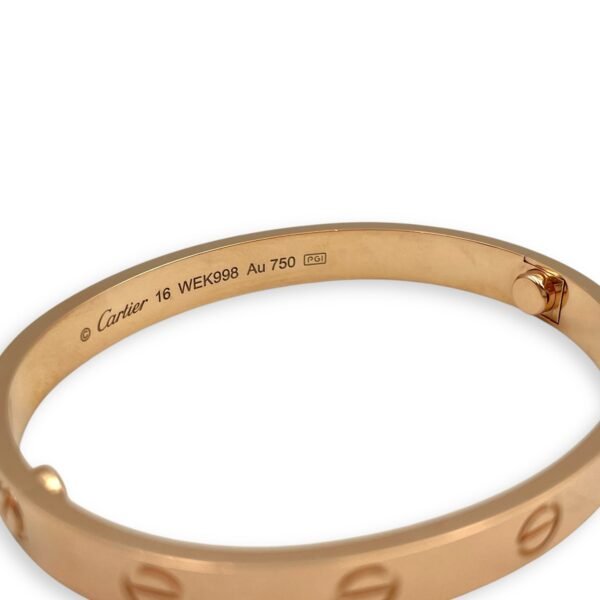 Love 16 Bracelet in Rose Gold Hardware - Image 3