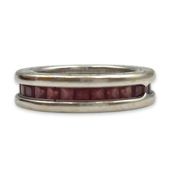 B.Zero Princess cut Rhodolites 45 Ring in White Gold Hardware - Image 2