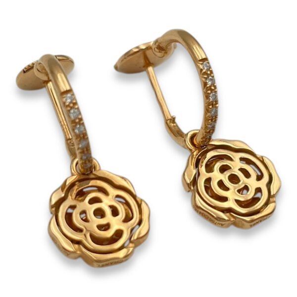 Extrait De Camelia Earrings in 18k Pink Gold - Image 3