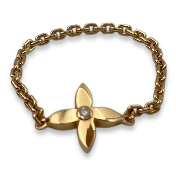 Idylle Star Blossom 45 Chain Ring in 18k Rose Gold Hardware - Image 2