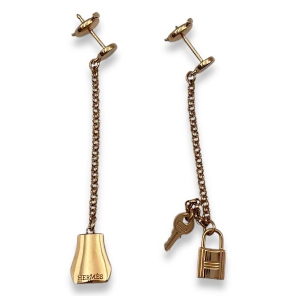 Kelly Clochette Earrings in Rose Gold Hardware - Image 2