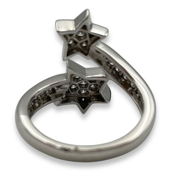 Comete Geode 57 (Sized to 56) Ring in White Gold Hardware - Image 2