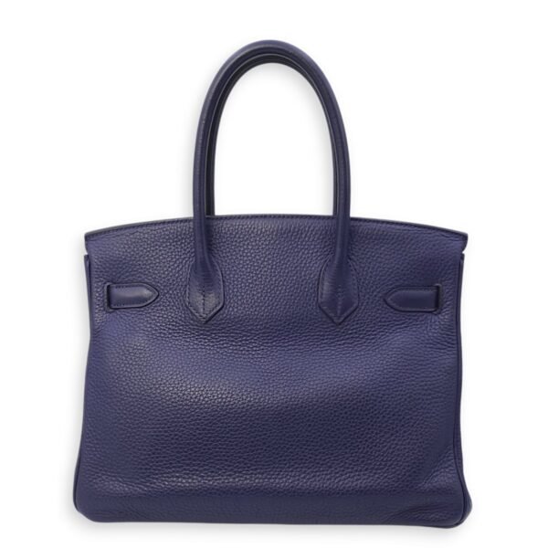 Birkin 30 Blue Encre in Clemence, Gold hardware - Image 2