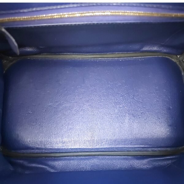 Birkin 30 Blue Encre in Clemence, Gold hardware - Image 7