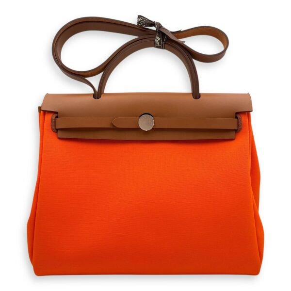 Herbag 31 Orange in Toile/Vache Hunter, Palladium hardware
