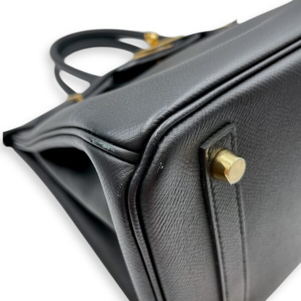 Birkin 30 Black in Epsom, Gold hardware - Image 7