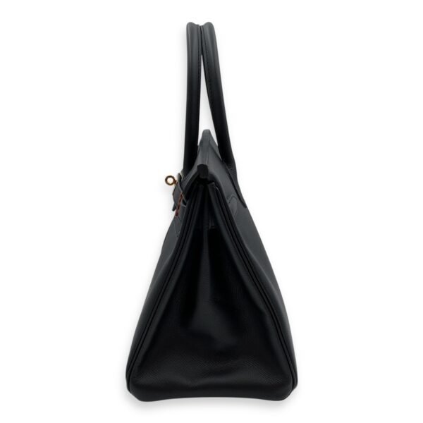 Birkin 30 Black in Epsom, Gold hardware - Image 4