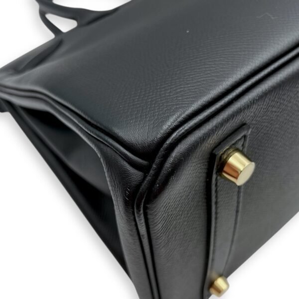Birkin 30 Black in Epsom, Gold hardware - Image 9