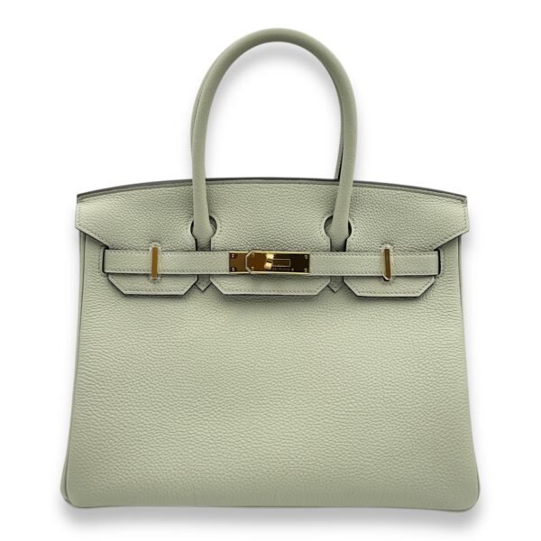 Birkin 30 Gris Neve in Togo, Gold hardware