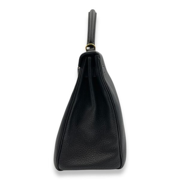 Kelly 32 Black in Togo, Gold hardware - Image 4