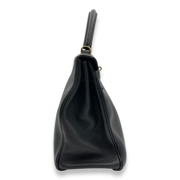 Kelly 32 Black in Togo, Gold hardware - Image 3