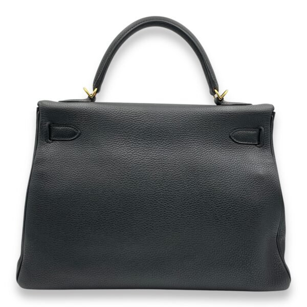 Kelly 32 Black in Togo, Gold hardware - Image 2