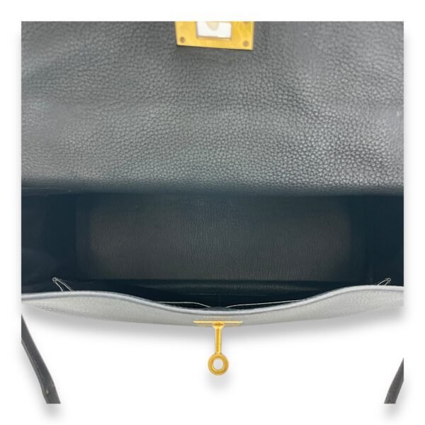 Kelly 32 Black in Togo, Gold hardware - Image 6