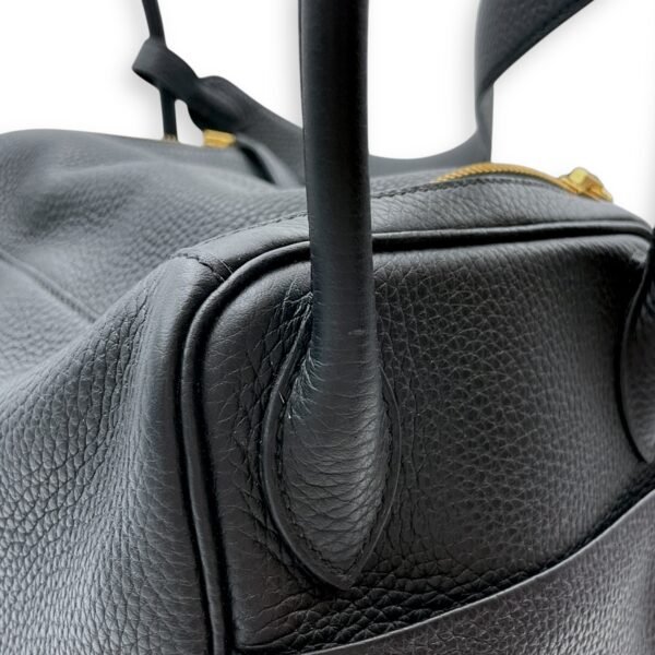 Lindy 30 Black in Clemence, Gold hardware - Image 8