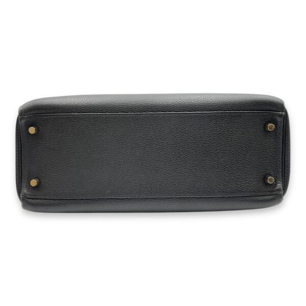Kelly 32 Black in Togo, Gold hardware - Image 5