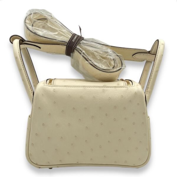 Lindy Mini Nata in Ostrich, Gold hardware - Image 2