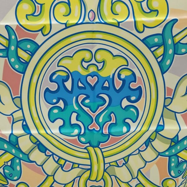 Candy Libris 70 Rose/Turquoise/Vert Scarf - Image 2