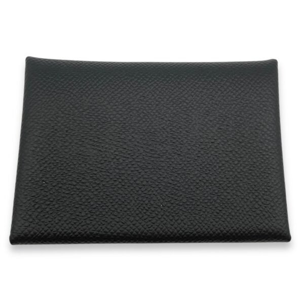 Calvi Duo Black Card Holder in Epsom - Image 2