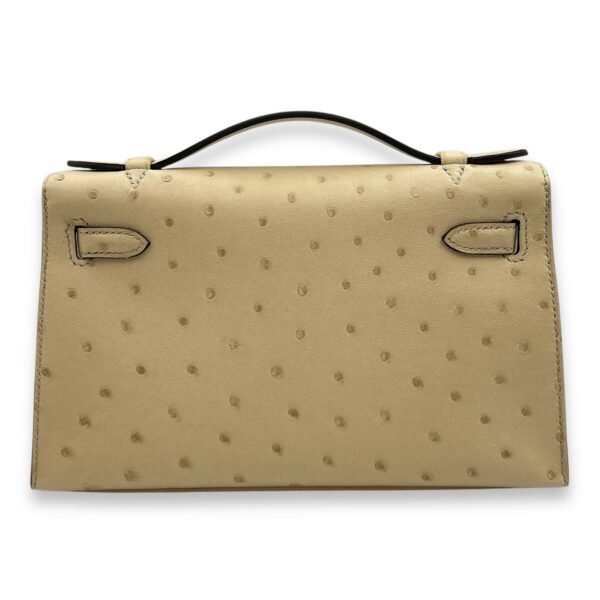 Kelly Parchemin in Ostrich, Gold hardware - Image 2