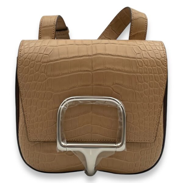 Della Cavalleria Mini Chai in Matte Alligator, Palladium hardware