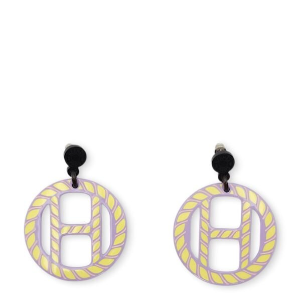 H Equipe Purple Earrings