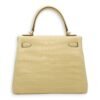Kelly 25 Vanille in Matte Alligator, Gold hardware - Image 2