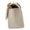 2.55 Chevron Reissue Mini White Crossbody Bag in Calfskin, Gold hardware - Image 4