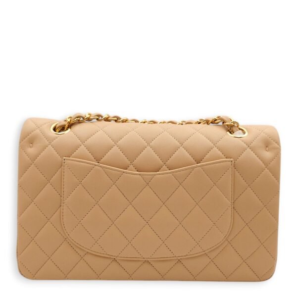 Classic (DF) Medium Beige Crossbody Bag in Lambskin, Gold hardware - Image 2