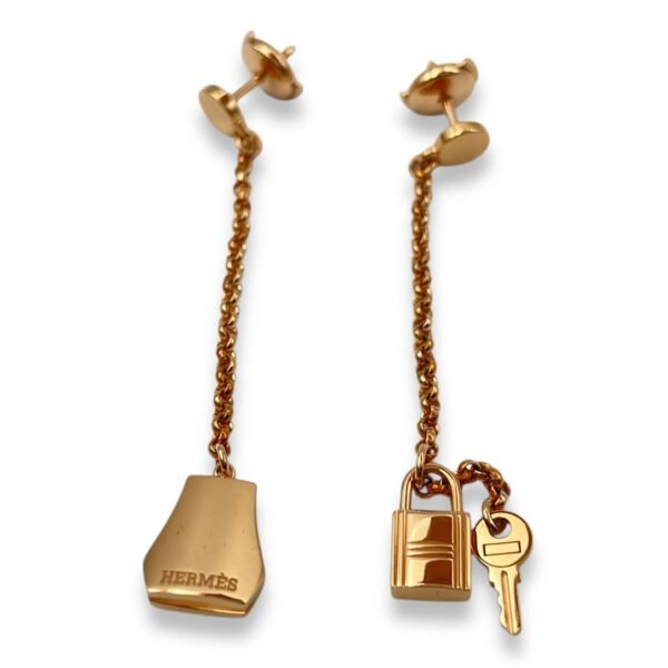 Kelly Clochette Earrings in Rose Gold Hardware - Image 2