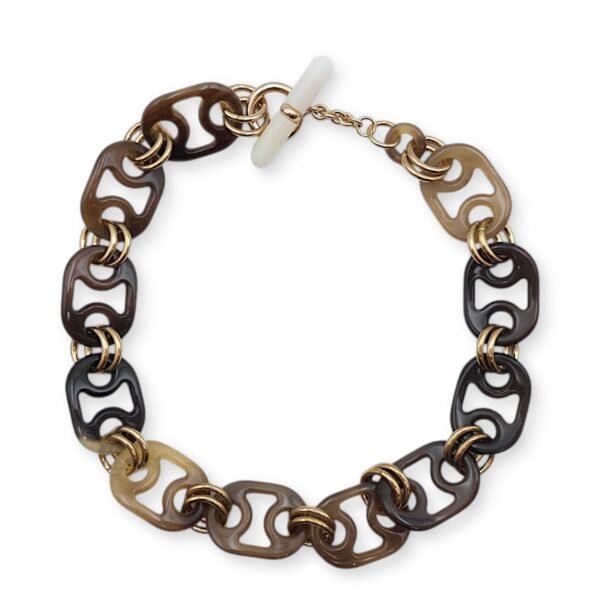 Eurydice Corne Permabrass Hardware Necklace - Image 2