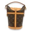 Duffle Bag Brown Shoulder Bag in Canvas, Gold hardware - Image 2
