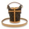 Duffle Bag Brown Shoulder Bag in Canvas, Gold hardware - Image 9
