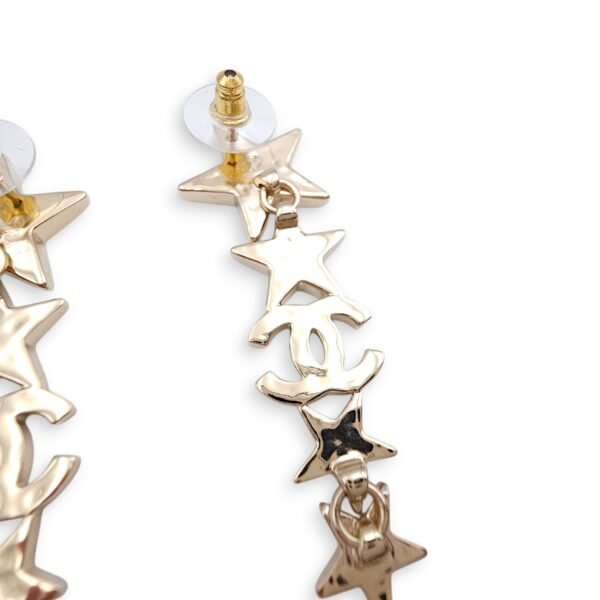 23C Star & CC Earrings Costume Jewellery in Gold - Image 2