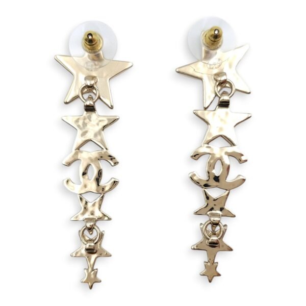 23C Star & CC Earrings Costume Jewellery in Gold - Image 3