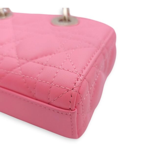 D-Joy Micro Pink Crossbody Bag in Lambskin, Gold hardware - Image 2