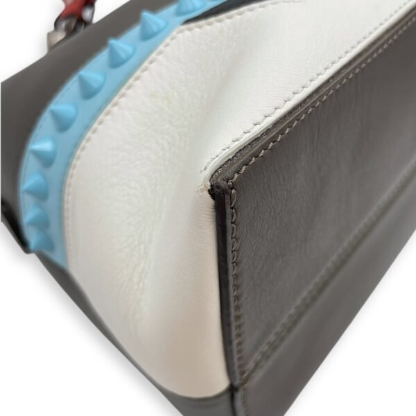 Studded Monster By The Way Medium Khaki/Blue/White/Red Crossbody Bag in Calfskin, Silver hardware - Image 7