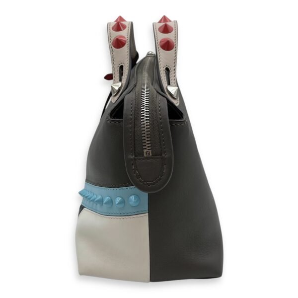 Studded Monster By The Way Medium Khaki/Blue/White/Red Crossbody Bag in Calfskin, Silver hardware - Image 4