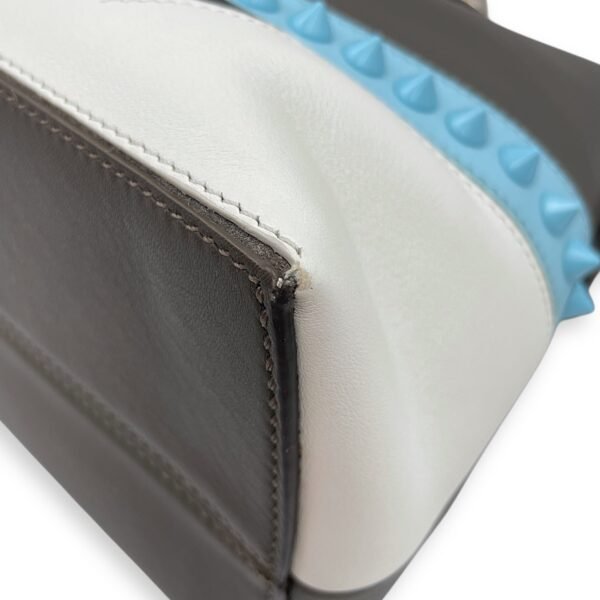 Studded Monster By The Way Medium Khaki/Blue/White/Red Crossbody Bag in Calfskin, Silver hardware - Image 8