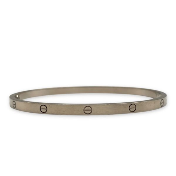 Love, Small Model 17 Bracelet in White Gold Hardware - Image 2