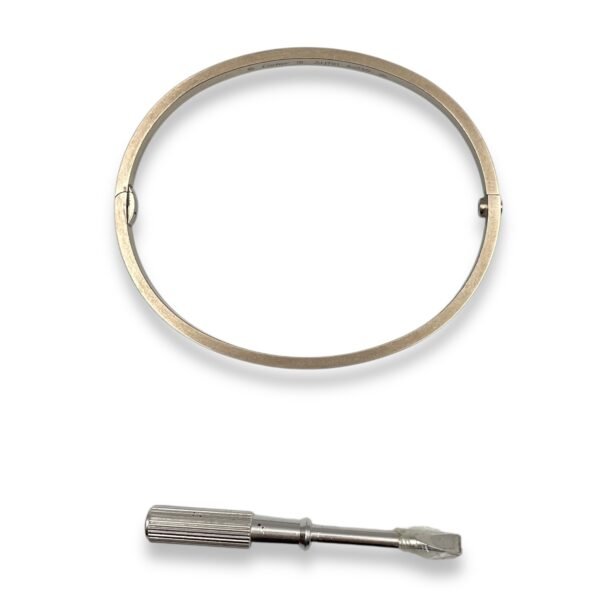 Love, Small Model 17 Bracelet in White Gold Hardware - Image 3