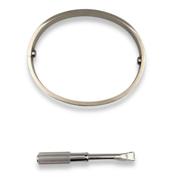 Love 18 Bracelet in White Gold Hardware - Image 3