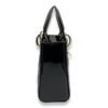 Lady Dior Flap Mini Black Crossbody Bag in Patent Leather, Gold hardware - Image 3