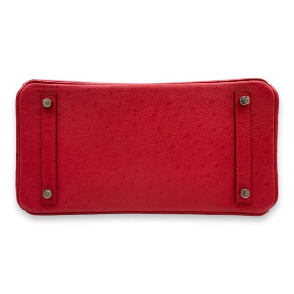 Birkin 30 Bougainviller in Ostrich, Palladium hardware - Image 5