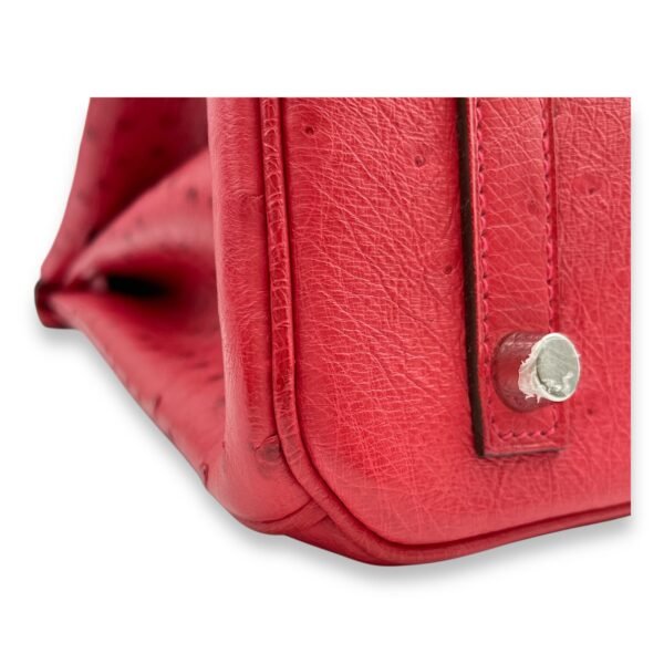 Birkin 30 Bougainviller in Ostrich, Palladium hardware - Image 8