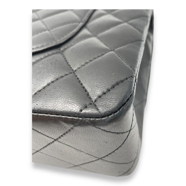 Classic Double Flap Medium Black Shoulder Bag in Lambskin, Gold hardware - Image 9