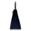 HSS Sellier Kelly 28 Gris Agate/Blue Iris in Ostrich, Gold hardware - Image 4