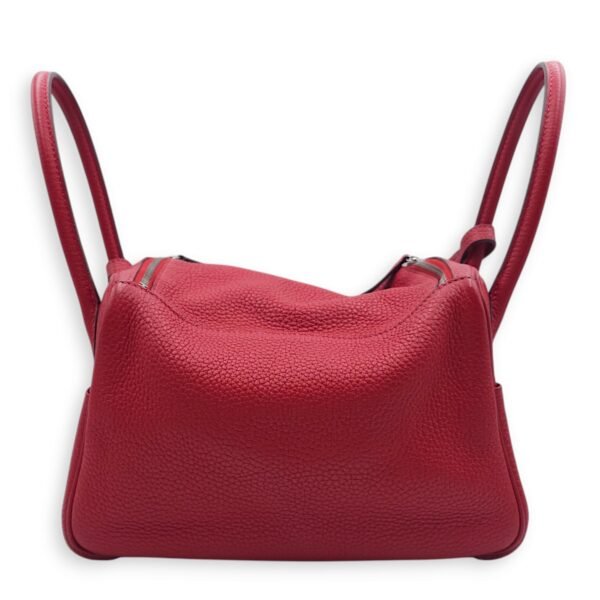 Lindy 26 Rouge Casaque in Clemence, Palladium hardware - Image 3