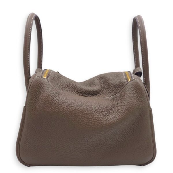 Lindy 26 Etoupe in Clemence, Gold hardware - Image 2