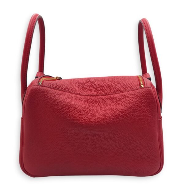 Lindy 26 Rouge Casaque in Clemence, Gold hardware - Image 3
