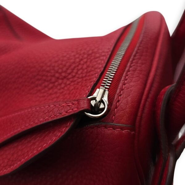 Lindy 26 Rouge Casaque in Clemence, Palladium hardware - Image 9